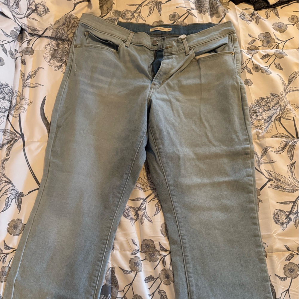 Levi's Women's Soft Blue Straight Leg Jeans